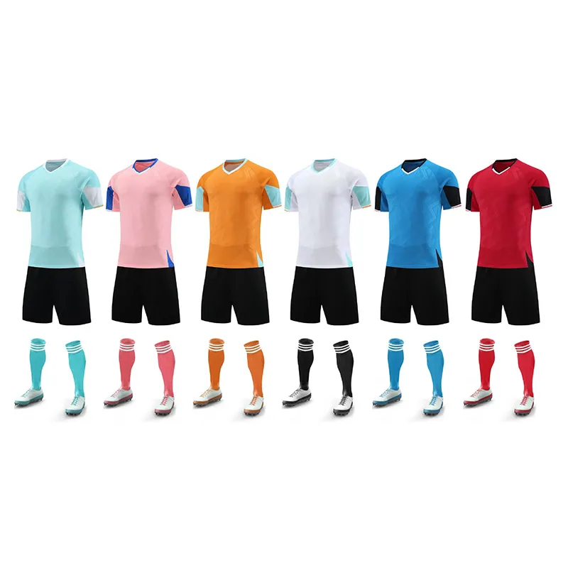 Conjunto de camiseta de fútbol personalizada, conjunto de ropa deportiva para niños y adultos, camiseta profesional de juego y entrenamiento para equipos masculinos