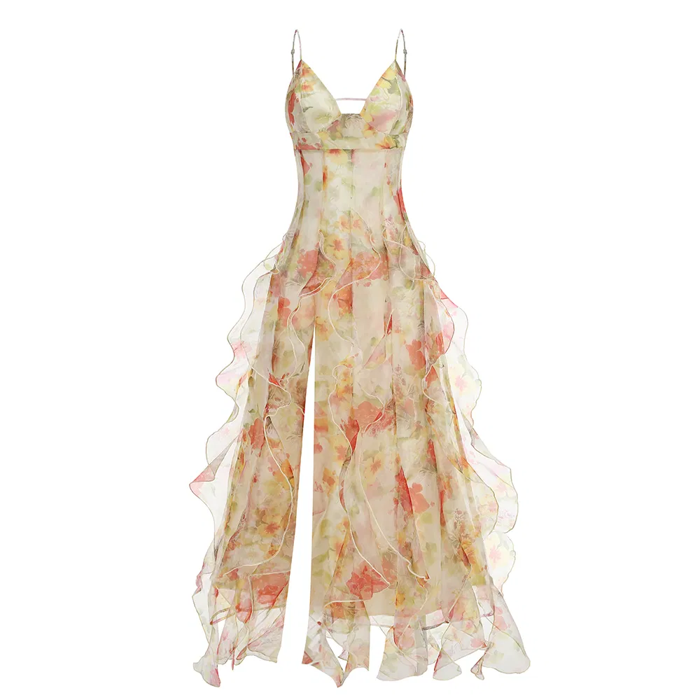 Vestido elegant de verano floral diseño