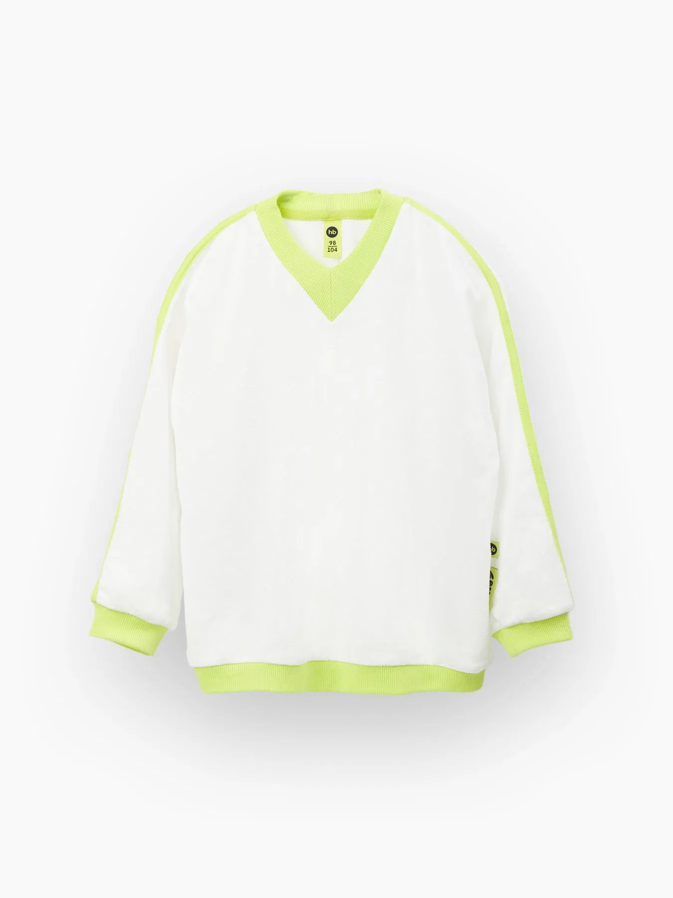 100% Tela de punto de algodón Terry color blanco ropa para niños ropa infantil