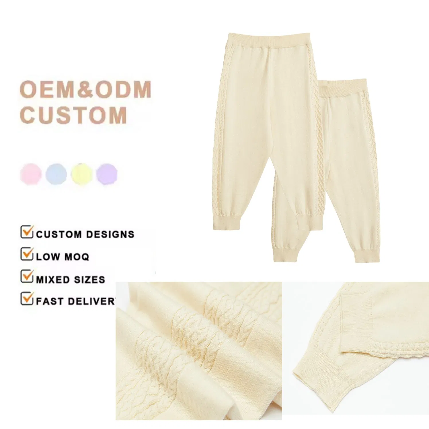 Pantalones casuales de primavera para bebés, ropa de cachemira, pantalones cómodos para niños