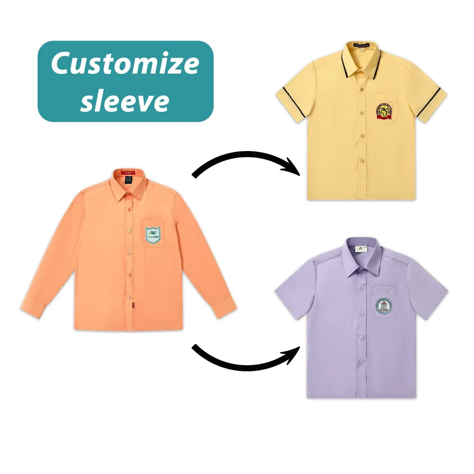 Camisa de manga larga y pantalones escolares Ropa escolar Vestimenta estudiantil