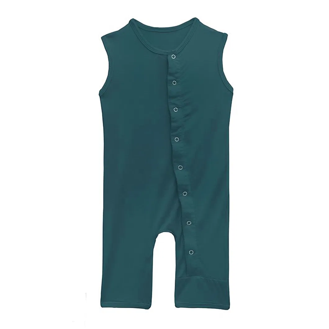 Ropa infantil hecha a medida, mono ecológico sin mangas para verano, prenda de una pieza para niños