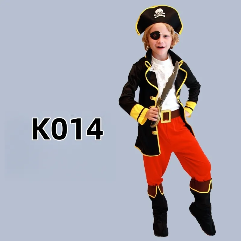 Disfraz de Halloween para niños, disfraces de pirata, ropa de actuación para niños para fiestas