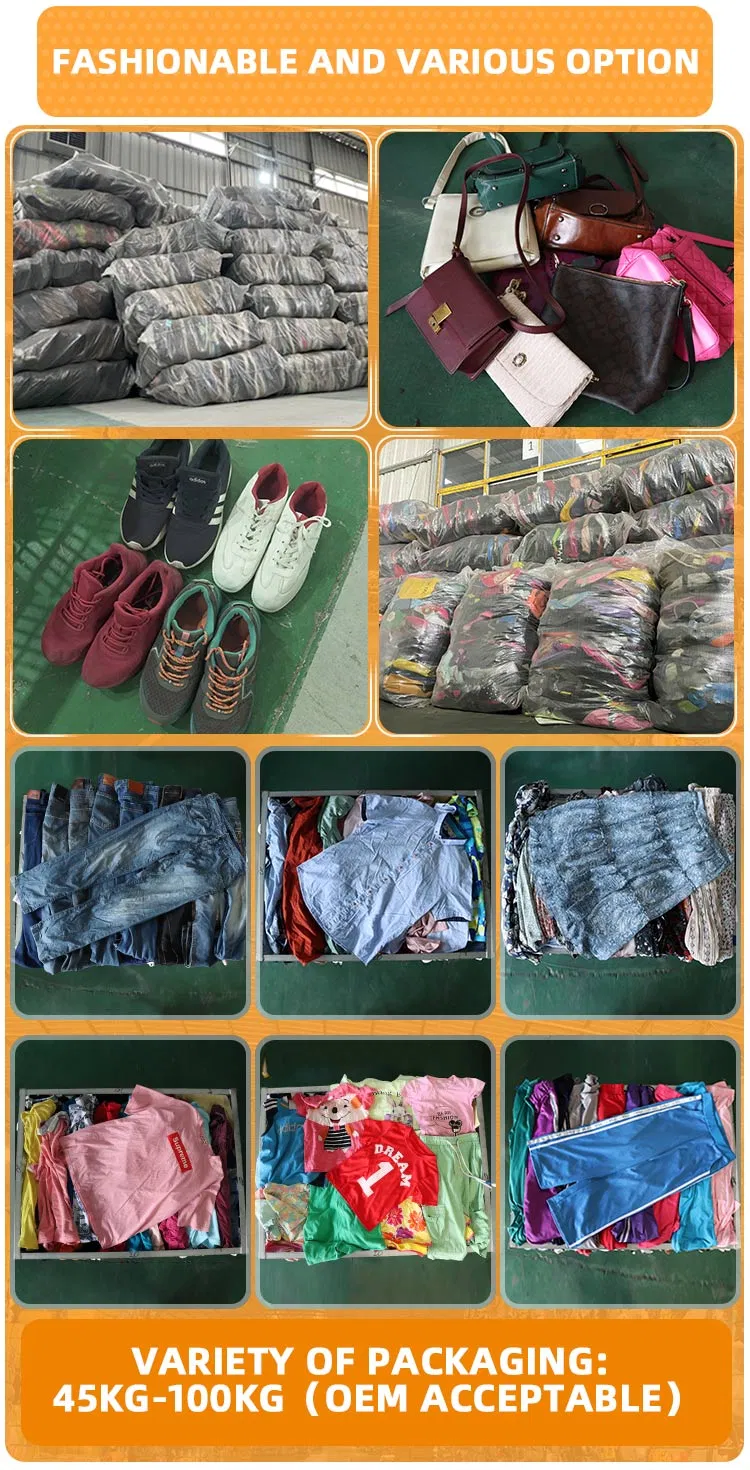 Mezcla de ropa de segunda mano para niños