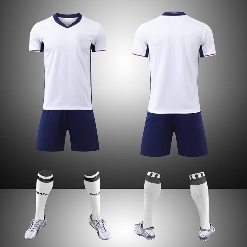 Impresión personalizada por sublimación de tinte, ropa de fútbol rápida para hombres, entrenamiento de equipo, ropa de fútbol en blanco, personalizada, hecha en China