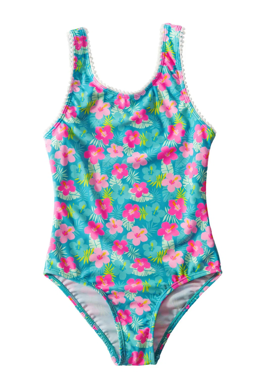 Traje de baño de una pieza personalizado con protección UV 50 disponible para niñas 3-14t