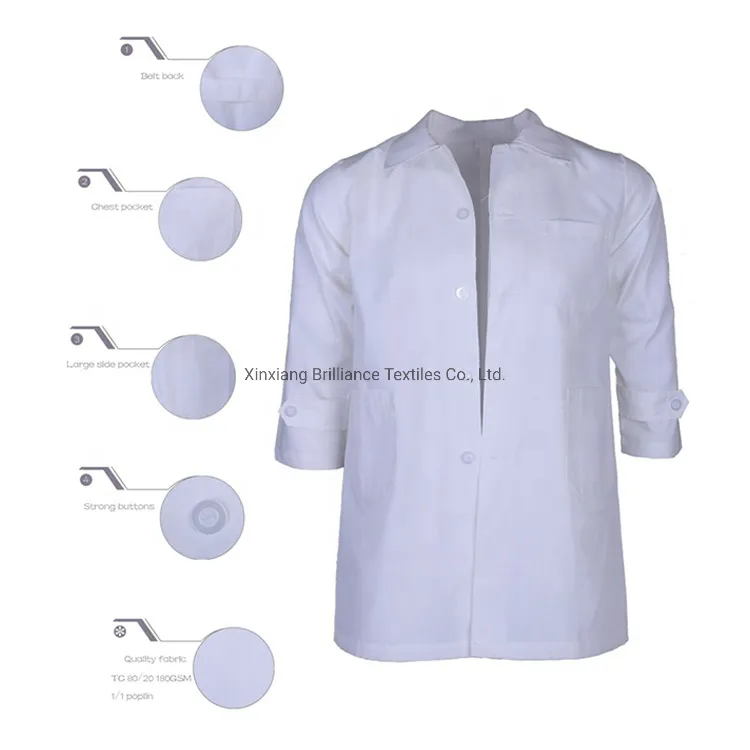 Uniformes de alta tecnología para estudiantes y niños, batas de laboratorio