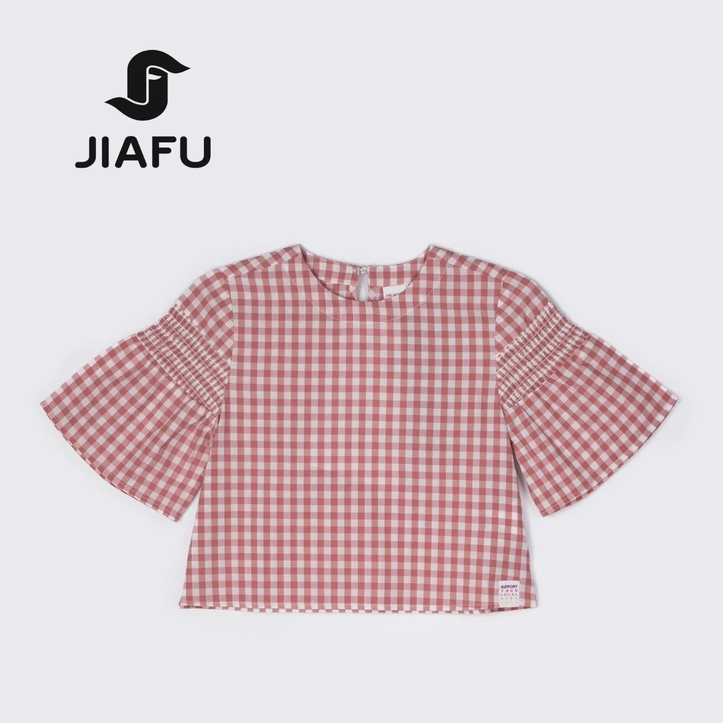 Diseño de moda fábrica de ropa infantil logotipo personalizado blusa casual para niñas