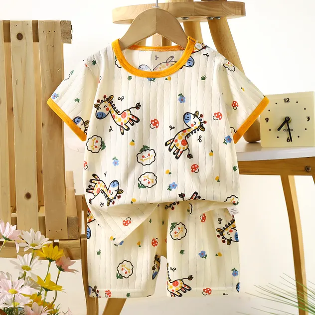 Conjunto de verano delgado para bebés, dividido, ropa para niños y niñas