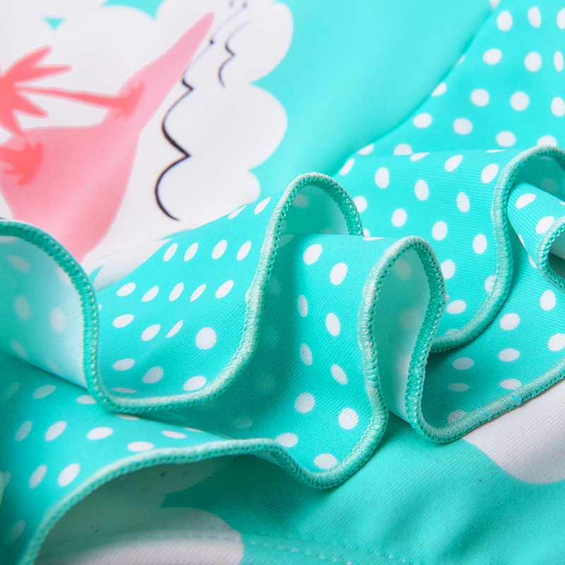 Bañador de una pieza para niña con bikini, traje de baño con volantes dobles, ropa de baño para niña