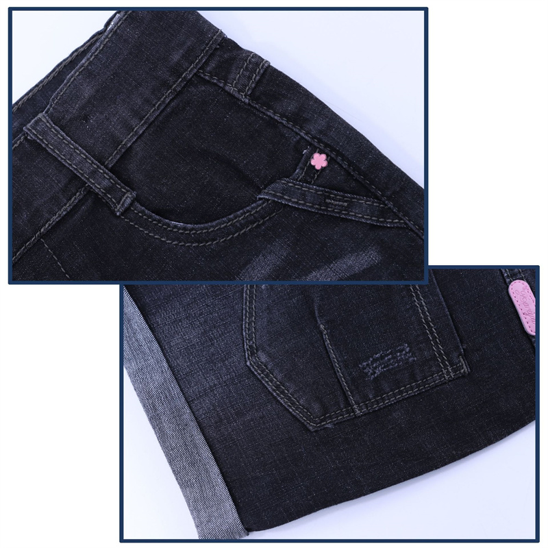 Chicas Pantalones Cortos Vaqueros Lavado Agua 2022 Verano Nuevo Estilo Ropa Infantil Pantalones de Algodón Moda Mayorista Hecho a Medida