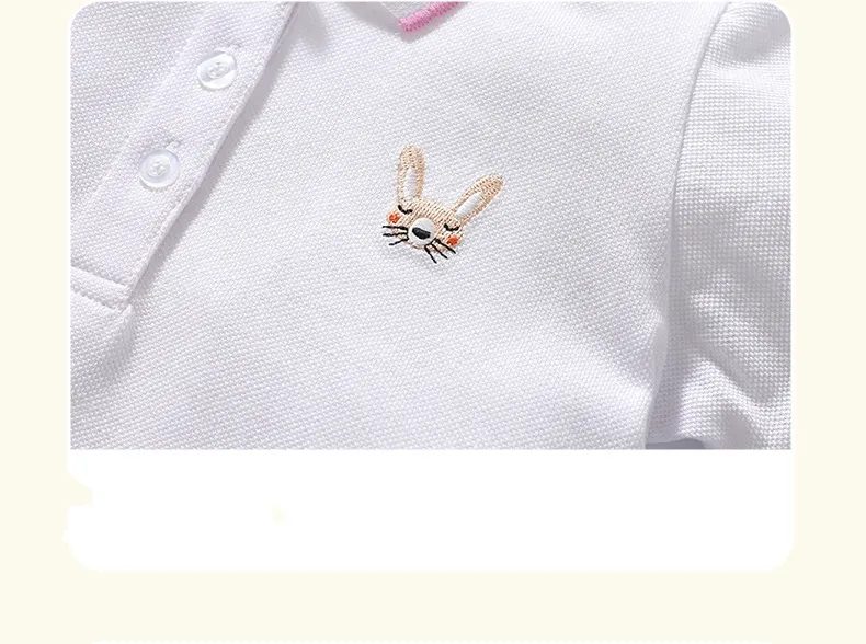 Polo de algodón para niños de verano de ropa para niños de bajo precio Ropa de manga corta de color blanco