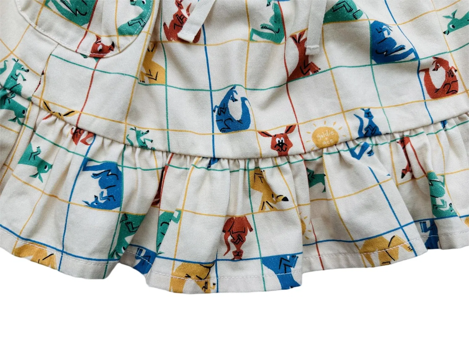 Falda de sarga de algodón personalizada para niña, ropa infantil, ropa para bebés, prenda para niños