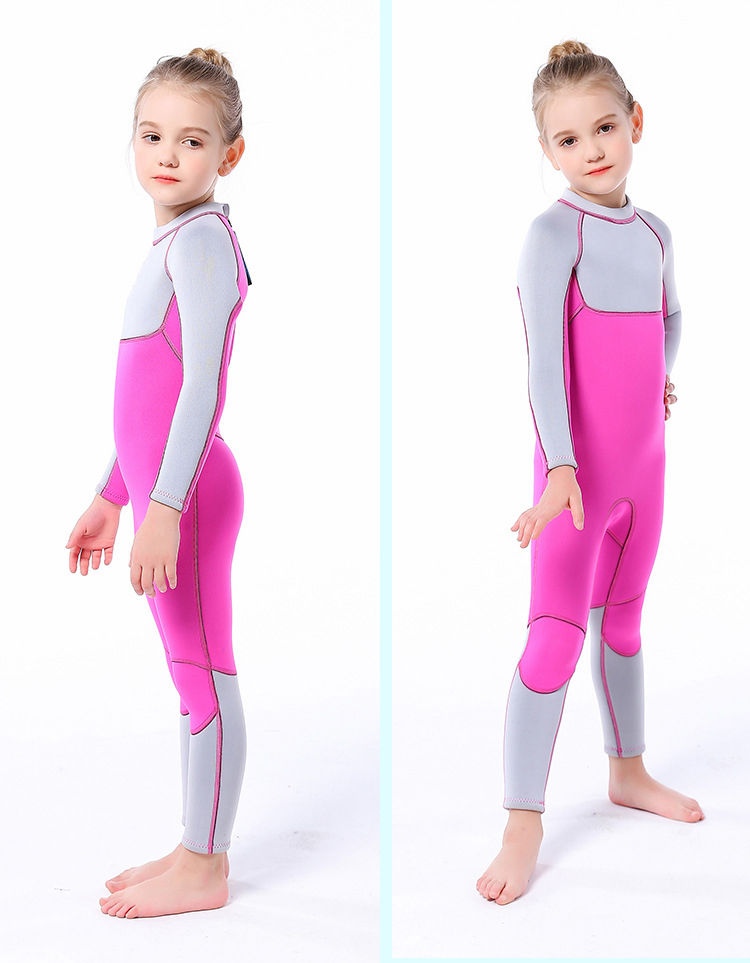 Nuevo Estilo Traje de Baño para Niños 2.5mm Neopreno Térmico de Una Pieza para Niñas