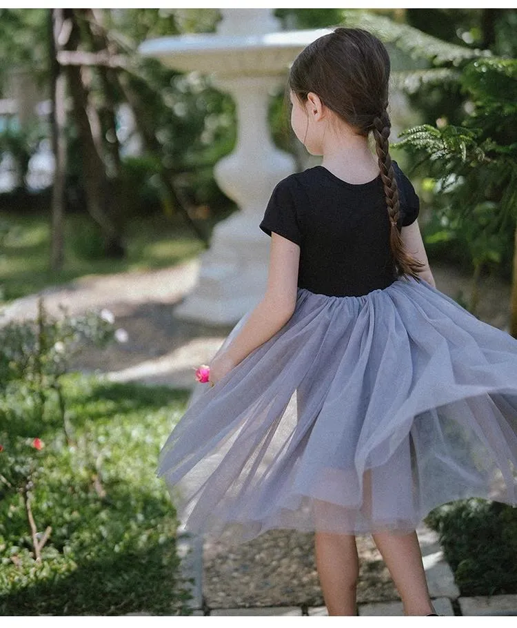 Ropa de vestido para niños de alta calidad de fábrica, malla con tejido de punto para bebés