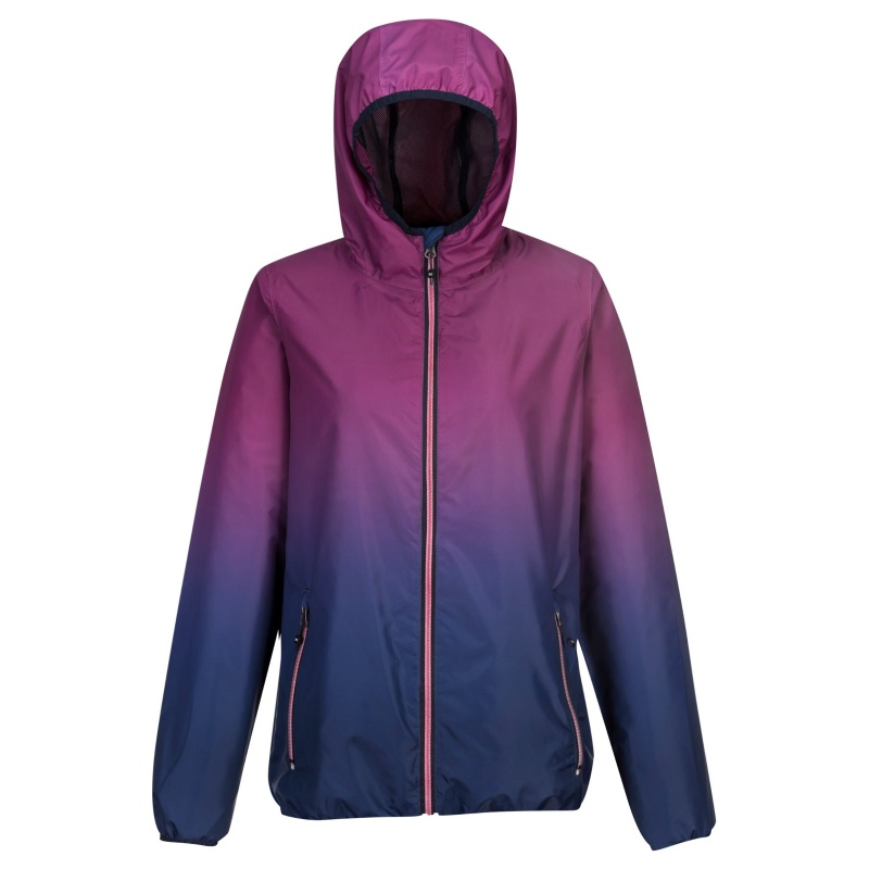 Chaqueta de tela de poliéster completamente mate con estampado para adolescentes con recubrimiento de PU