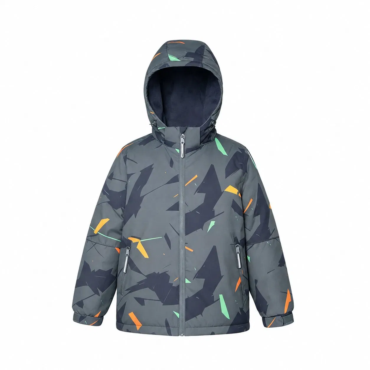 Sudadera para niños, chaqueta impresa cálida de invierno, impermeable y a la moda, abrigo infantil