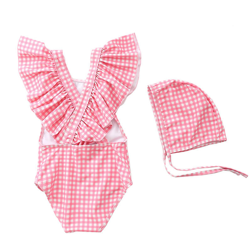 Ofertas por tiempo limitado Trajes de baño para niños Niñas Con precio favorable Estilo coreano Traje de baño de una pieza para niñas