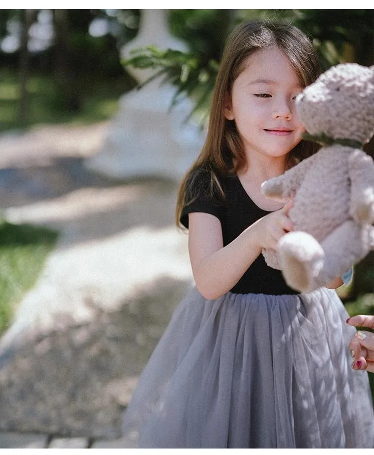 Ropa de vestido para niños de alta calidad de fábrica, malla con tejido de punto para bebés