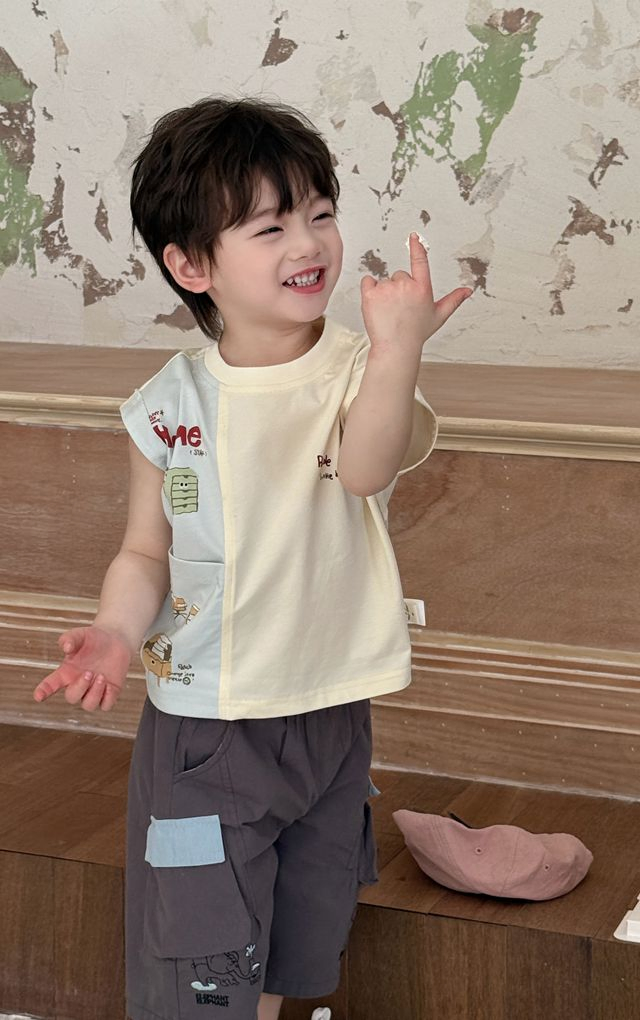 Camiseta sin mangas para niños