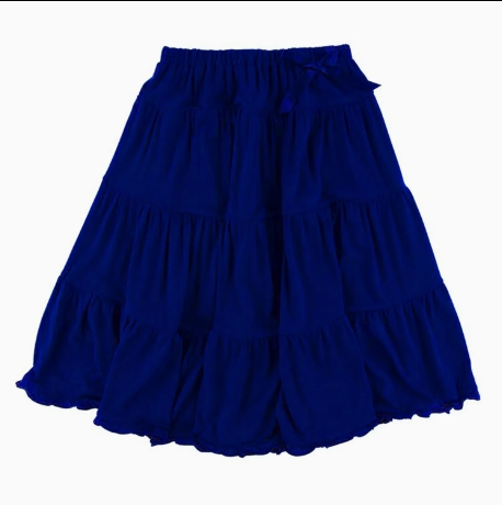 Falda larga de capas cómoda de bambú ecológico sostenible para niña