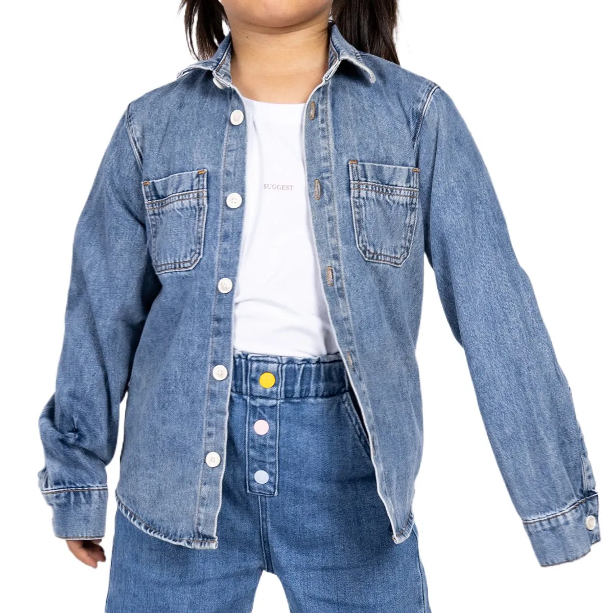 Ropa de abrigo especial para niños de calidad Azul Chaqueta denim