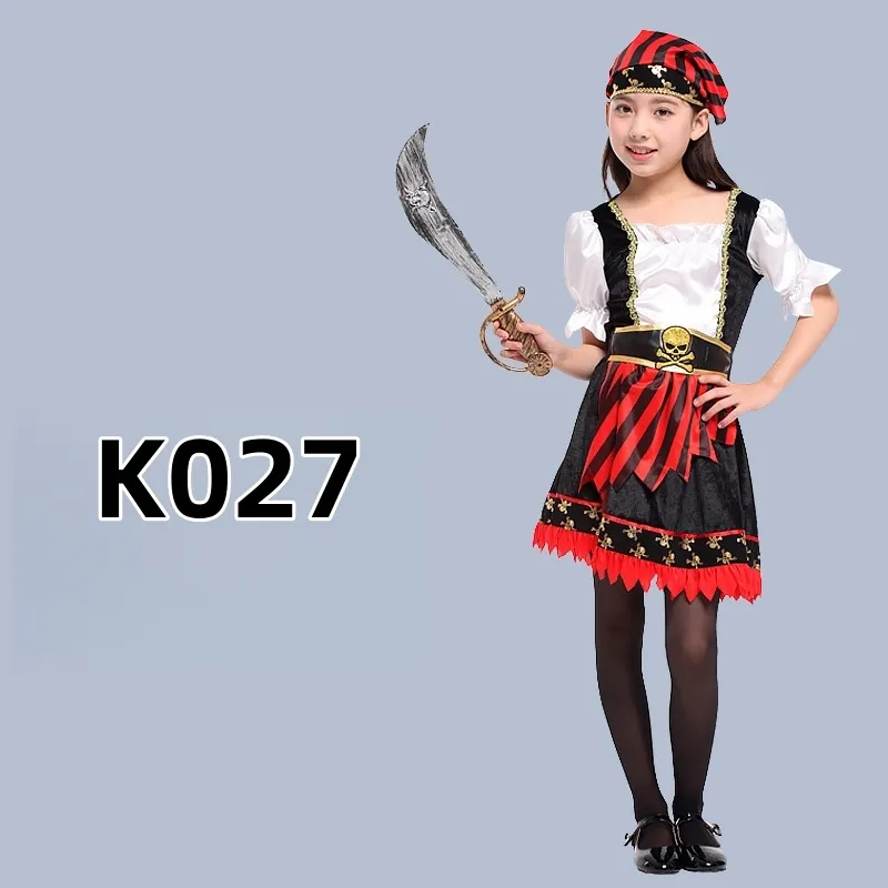 Disfraz de Halloween para niños, disfraces de pirata, ropa de actuación para niños para fiestas
