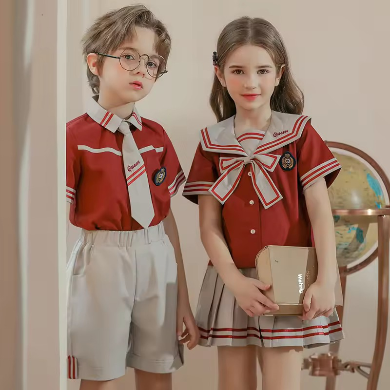 Conjuntos de calidad diseñados para niños y niñas, uniforme escolar