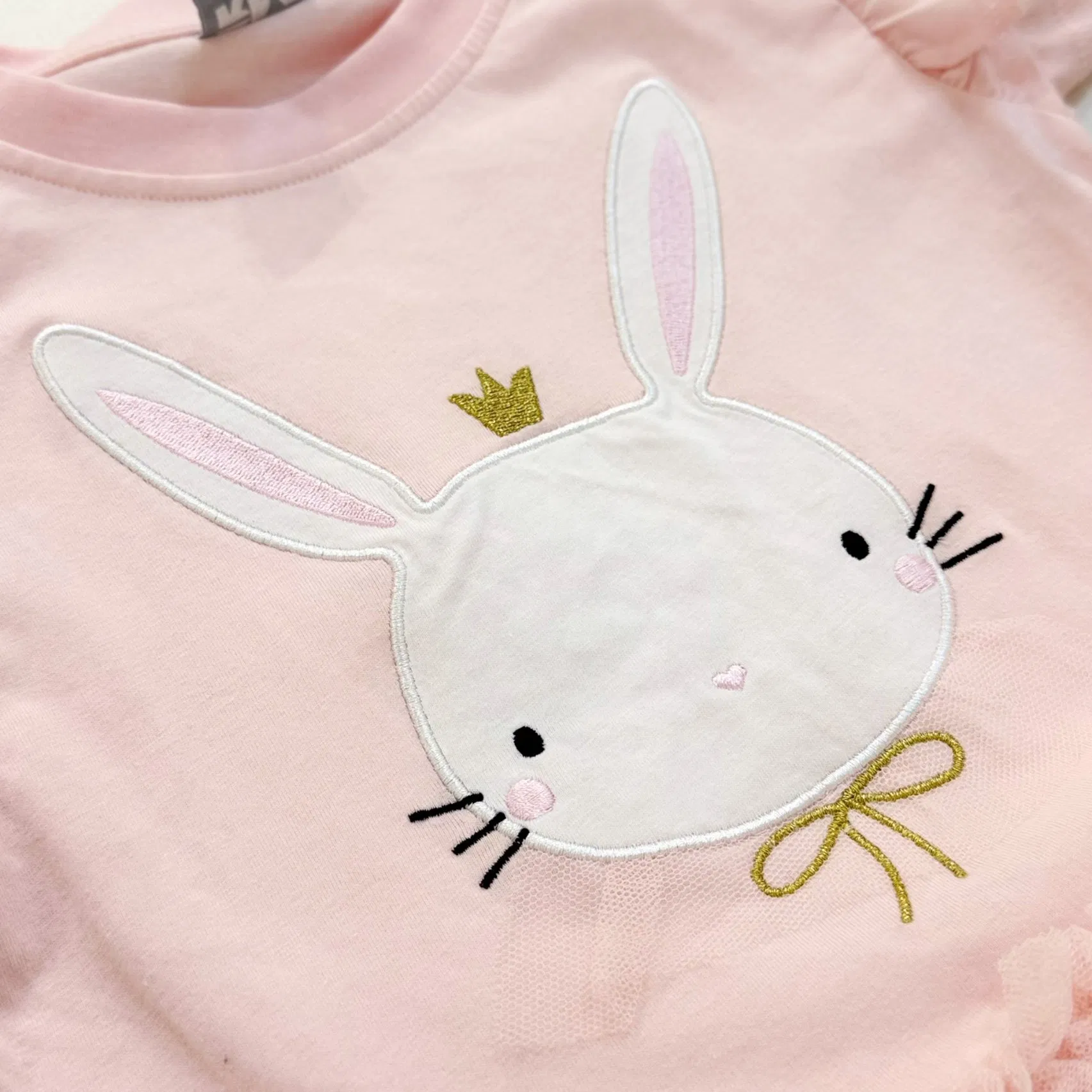 Vestido de tul de manga corta para niñas estilo europeo y americano vestido casual de patchwork para niños pijamas