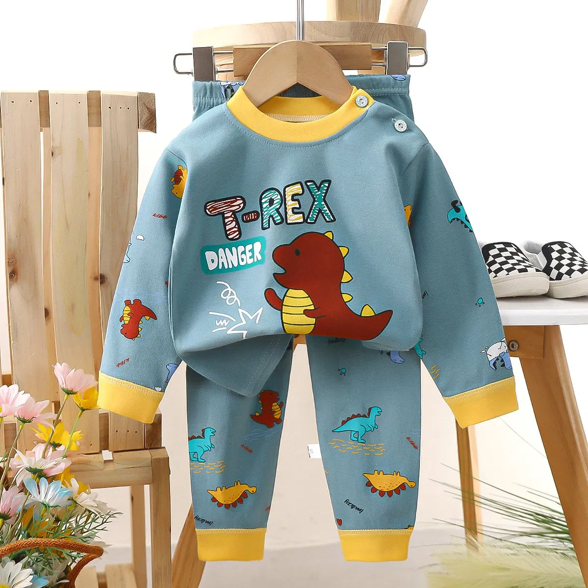 Conjunto Térmico Infantil Temático de Otoño de Tractor