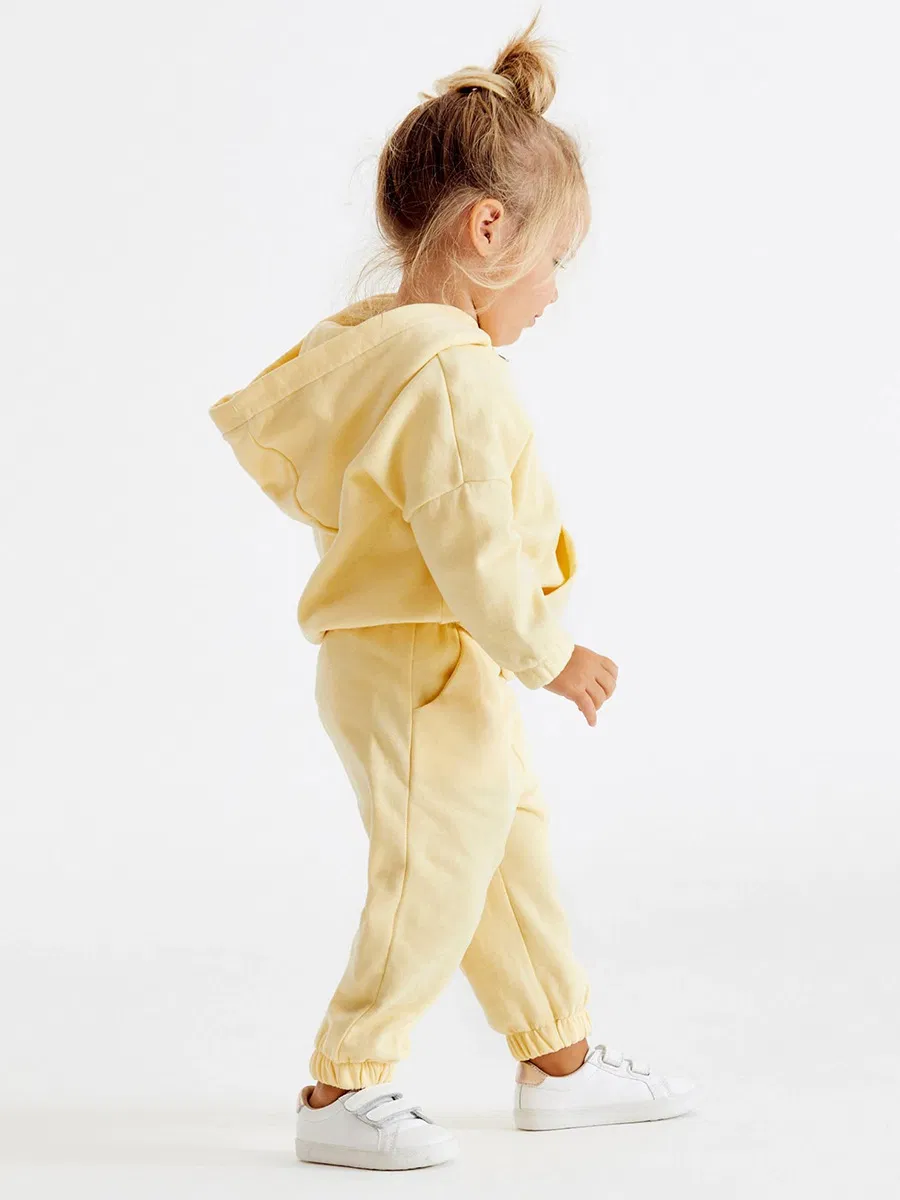 Deportes de costumbre niños ropa Bebe Girl Sudadera con capucha y jogging Pantalones 2pcs conjunto ropa de chándal