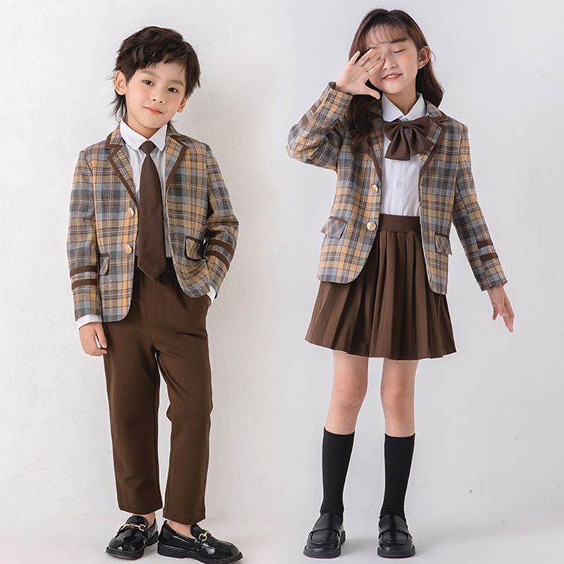Suministro de fábrica ODM Primaria Niños Escuela Media Alta Niños Jardín de Infancia Niñas y Niños Diseños Uniforme Escolar Personalizado