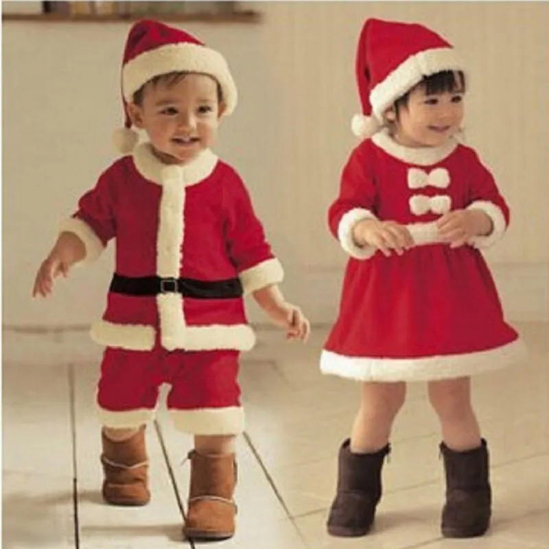 Conjunto de ropa de Santa Claus para niños