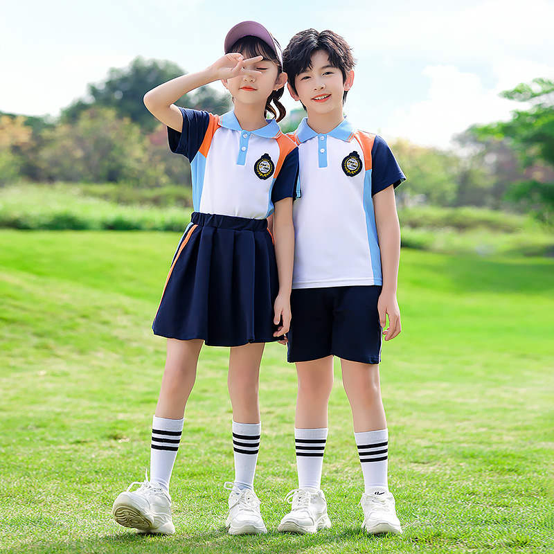Uniforme escolar personalizado al por mayor para niños, unisex, con logotipo bordado o impreso