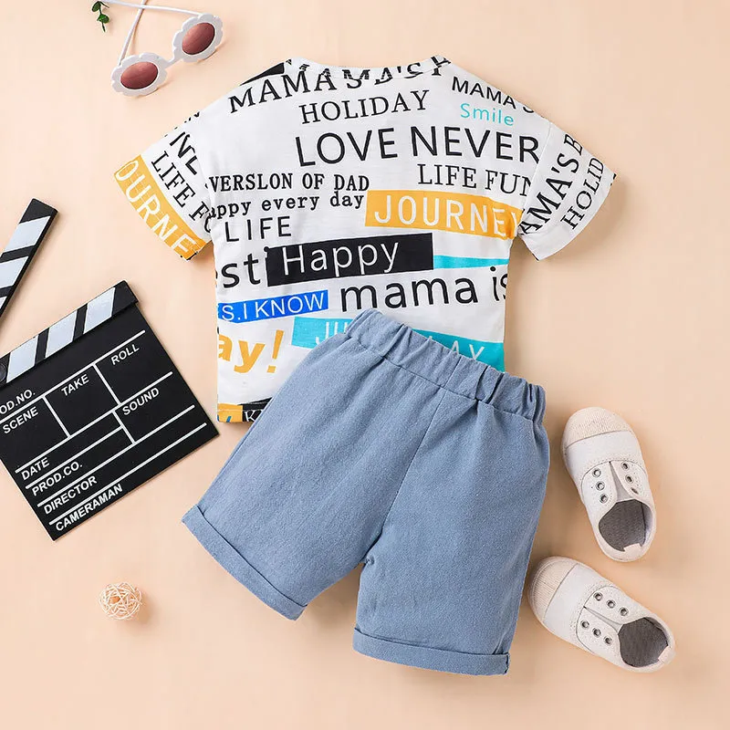 2022 Conjuntos de Ropa Nuevos de Verano para Niños de Algodón Casual