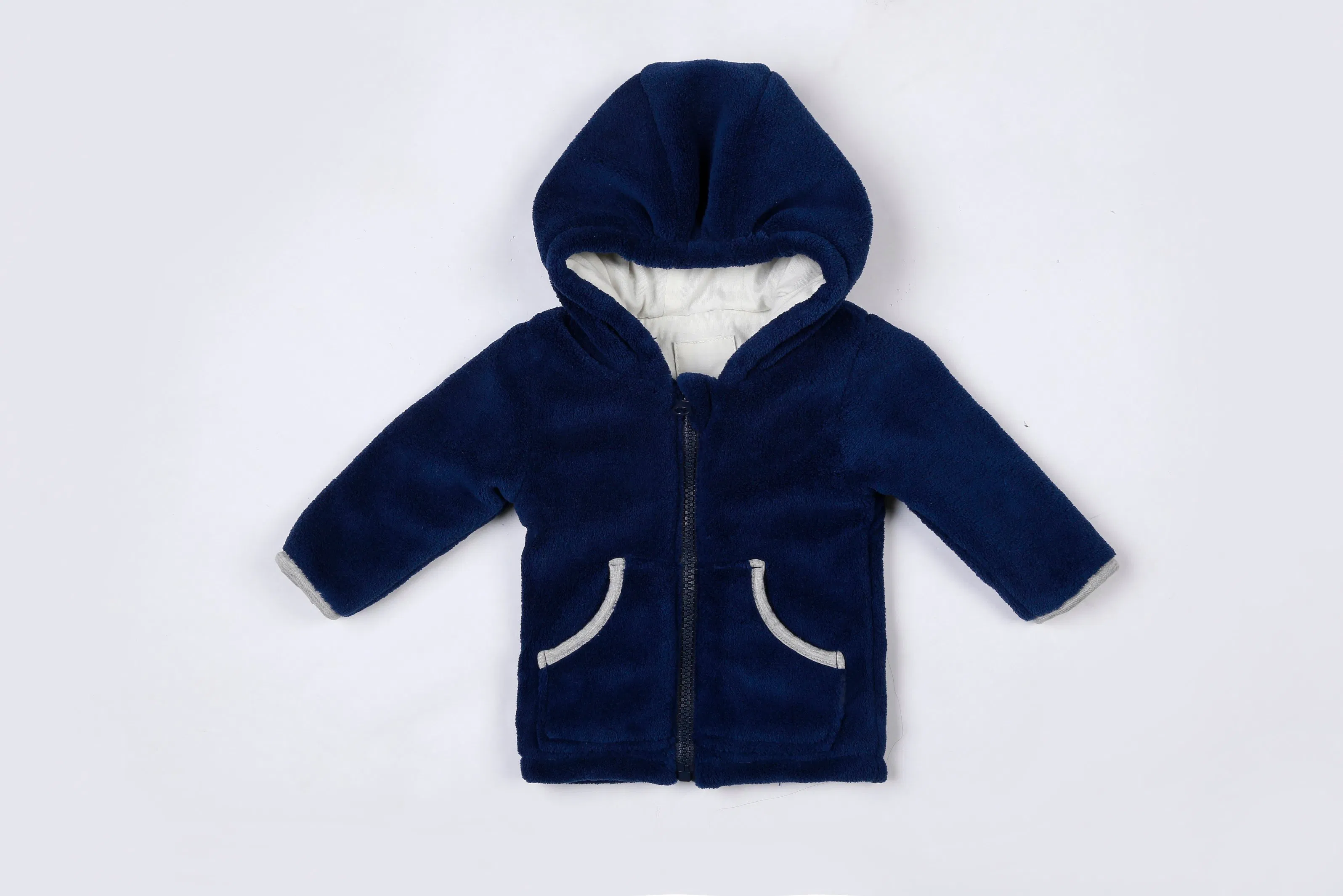 Chaquetas con capucha unisex para bebés y niños pequeños con 100% forro de algodón