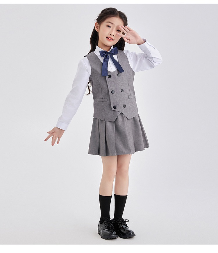 Traje formal de chaleco para niños y niñas, disfraz de actuación