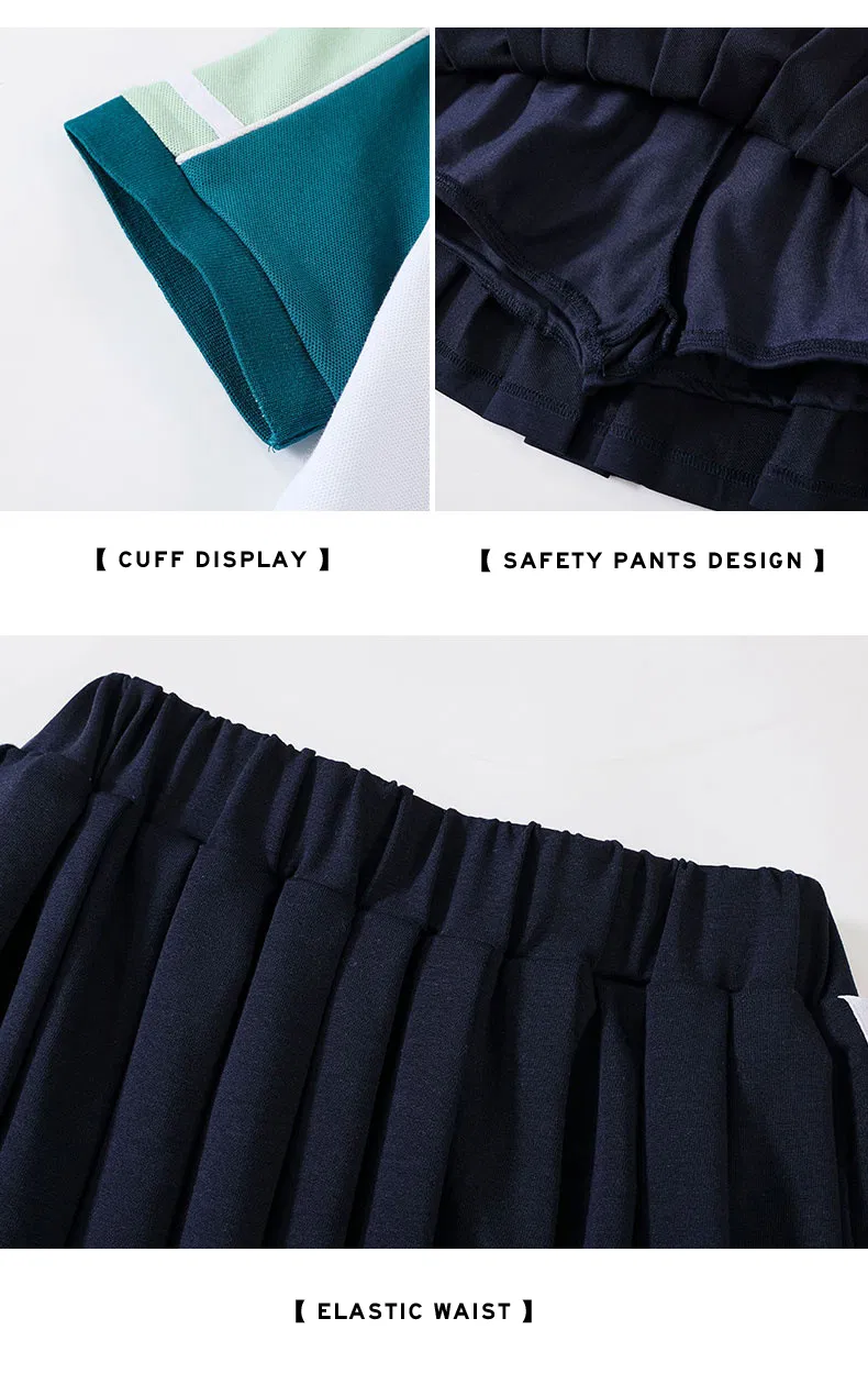 Variedad de tallas de uniformes escolares