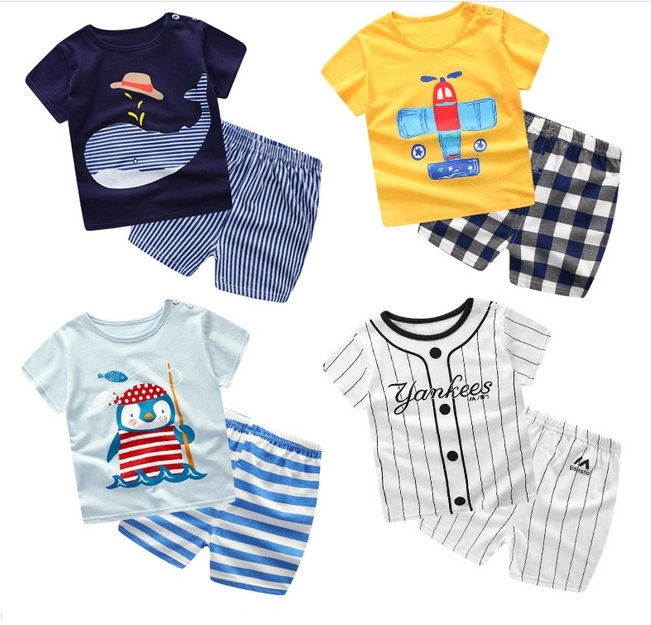 Conjunto de ropa de verano para niños, disfraz, ropa infantil, conjunto casual de longitud completa para niños pequeños