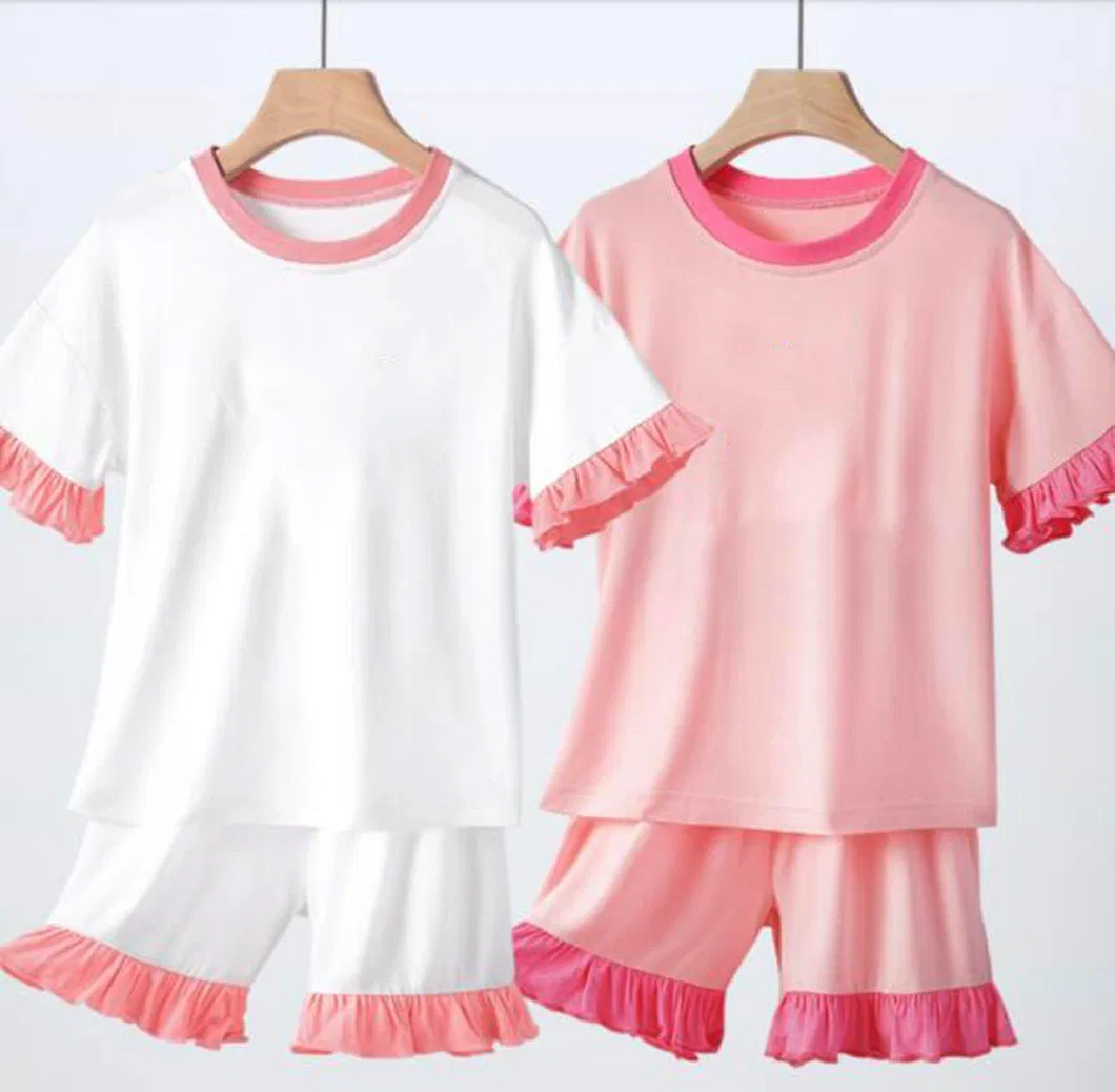 Venta de verano de ropa casual para niños, conjuntos de ropa sólida