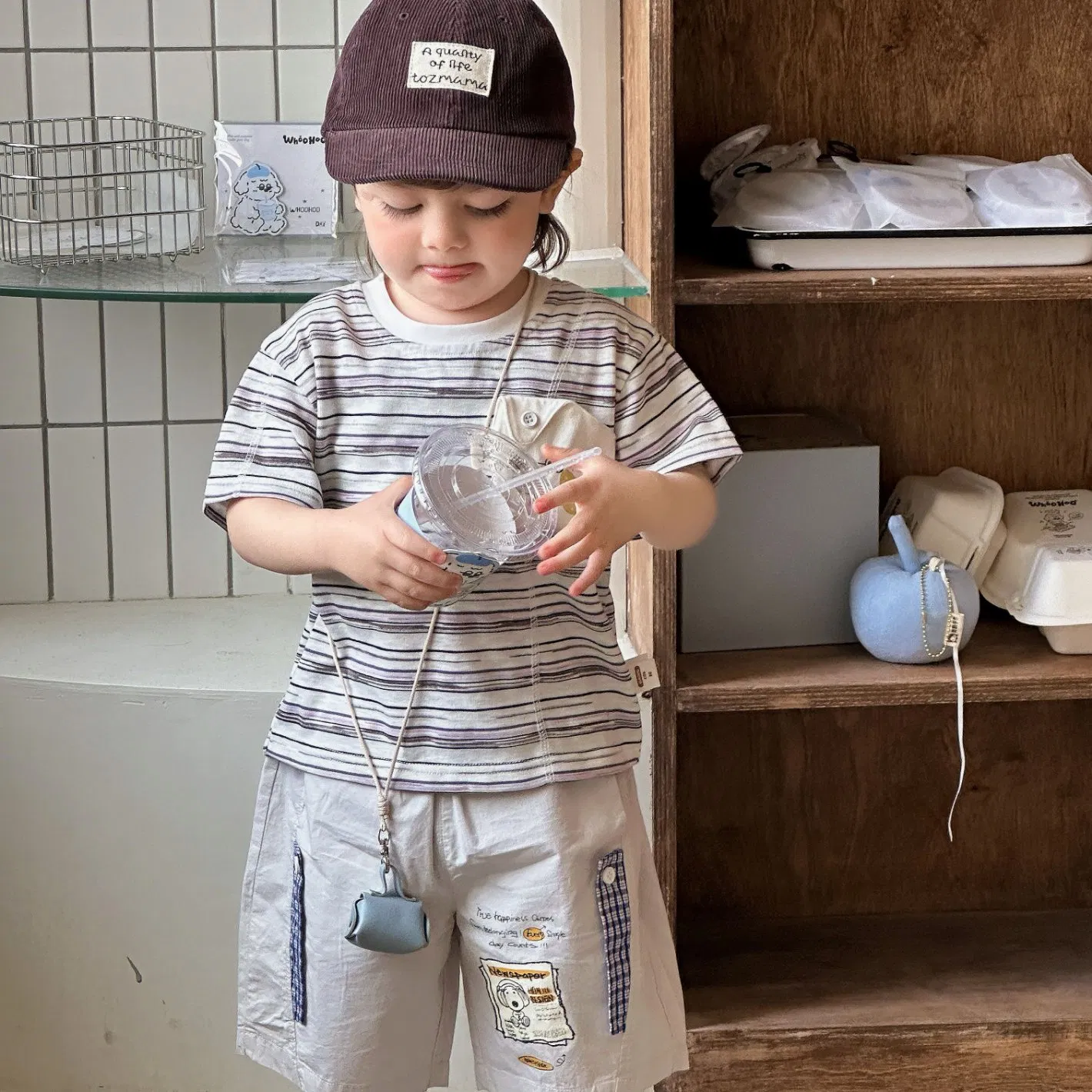 Ropa para niños con conjunto de manga corta para bebés