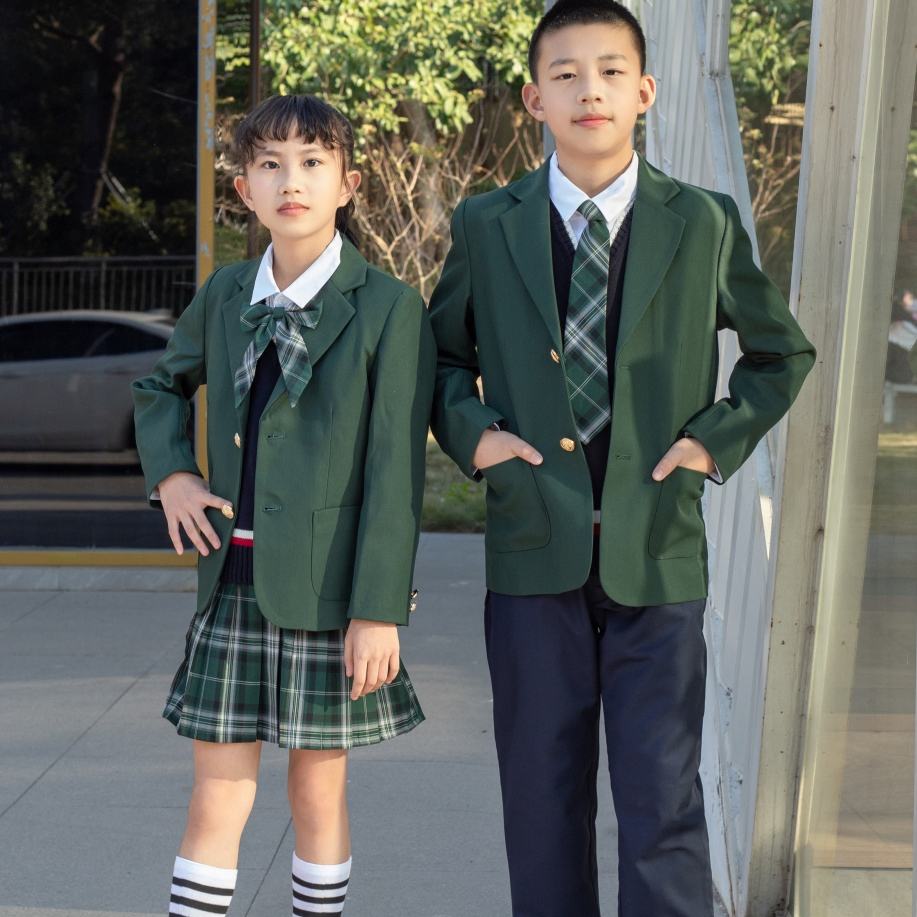 Nueva moda hipoalergénica elegante uniforme escolar de primavera para secundaria