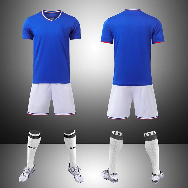 Impresión personalizada por sublimación de tinte, ropa de fútbol rápida para hombres, entrenamiento de equipo, ropa de fútbol en blanco, personalizada, hecha en China