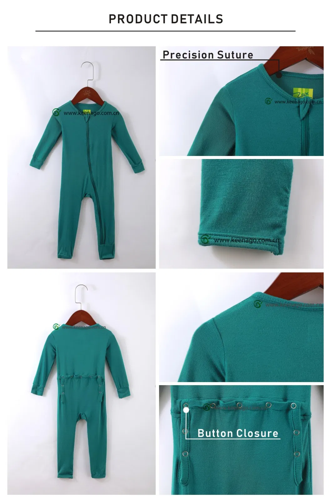 Certificado Oeko-Tex 100 Ropa Infantil Sostenible Suave 95% Ropa de Bebé de Viscosa de Bambú