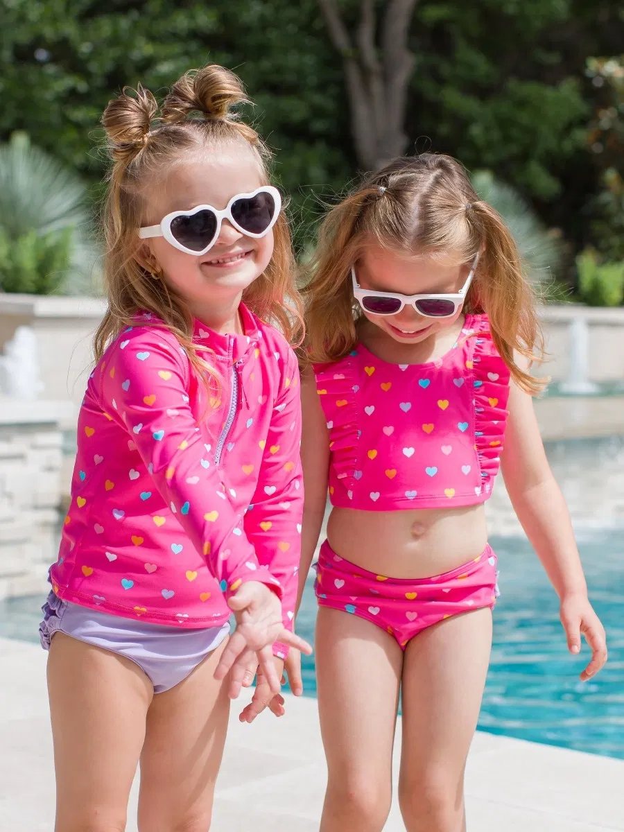 Traje de baño reciclado personalizado para niñas, bañador para niños, ropa de piscina para bebés, ropa de playa para infantes con Upf50+