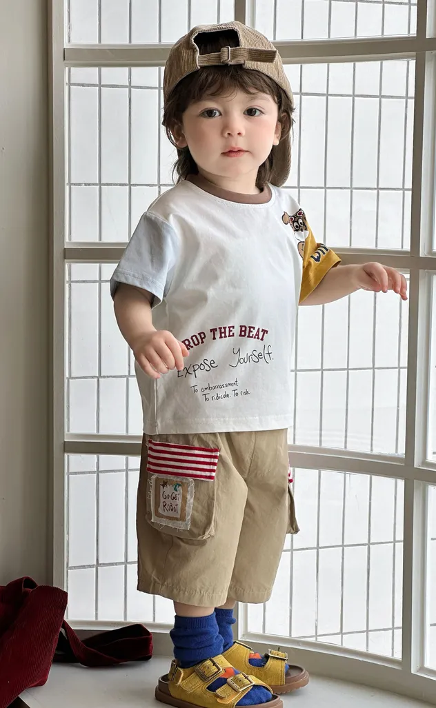 Ropa de verano para niños con conjunto de ropa