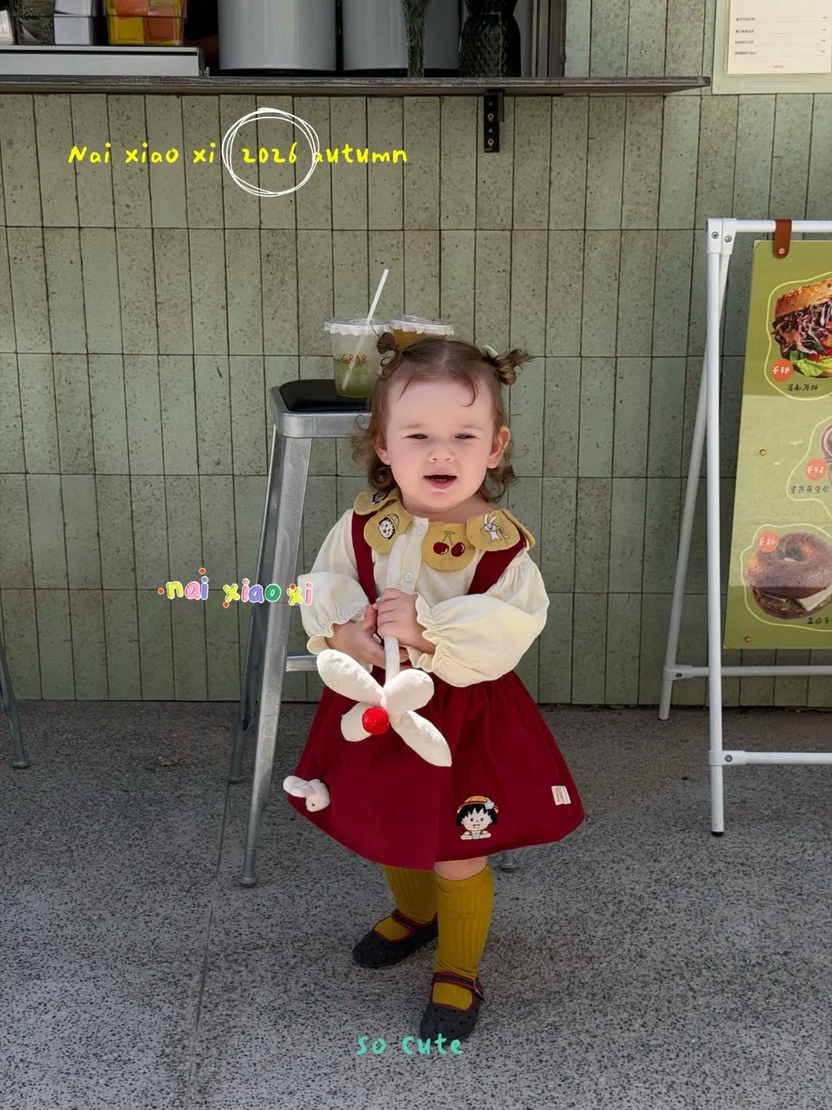 Vestido de fiesta para niña con falda de tirantes para bebés