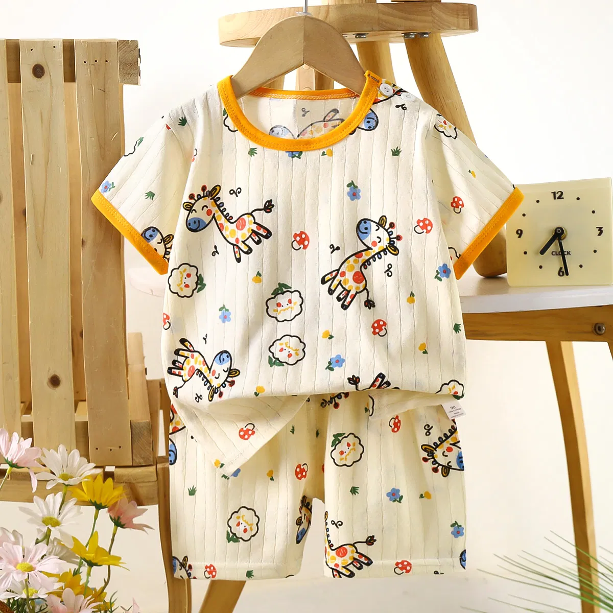 Conjunto de ropa infantil para verano, ropa delgada para niñas
