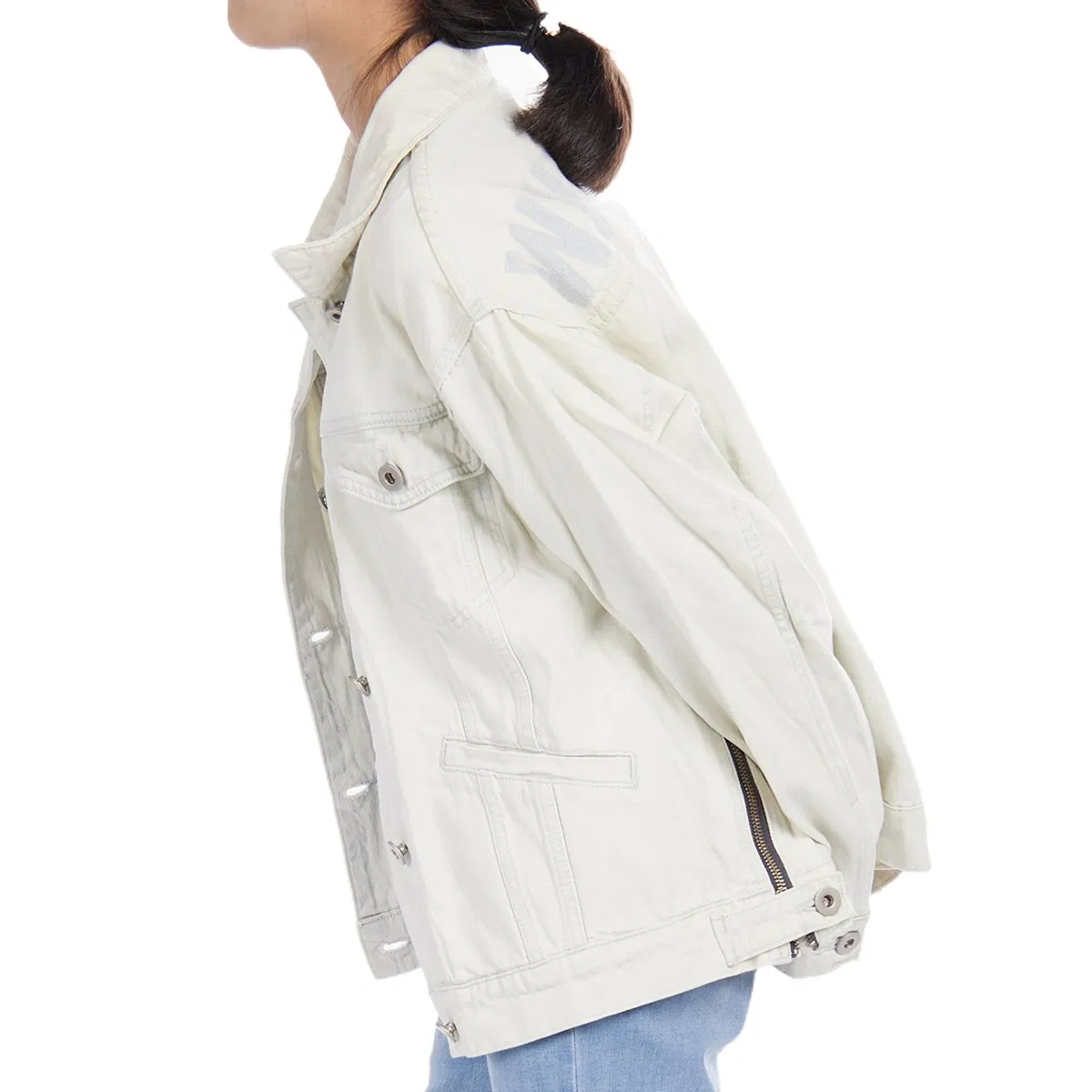 Chaqueta de mezclilla blanca para niños de moda personalizada