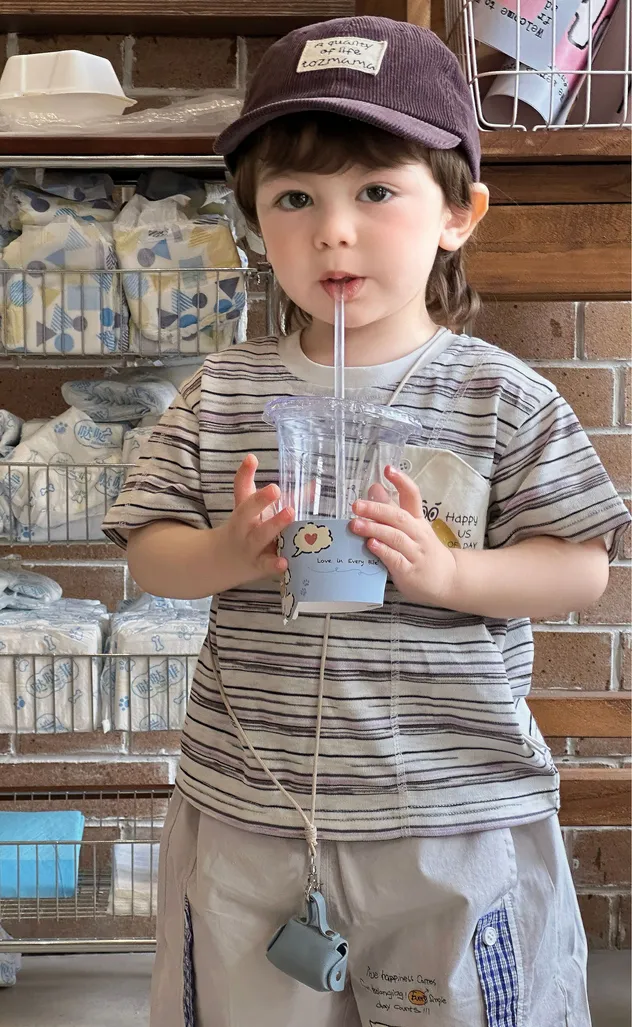 Ropa de verano para niños con camiseta y pantalones cortos